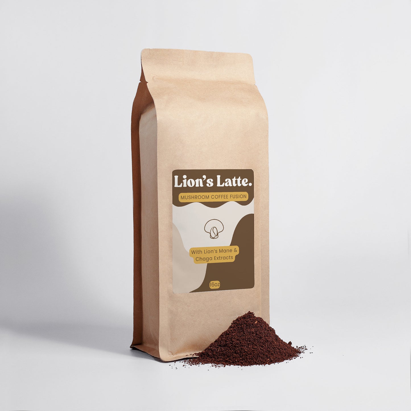 Mushroom Coffee Fusion - Lion’s Mane & Chaga 16oz
